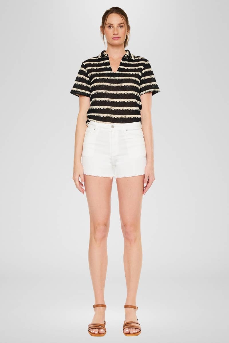 Kan Can White Shorts