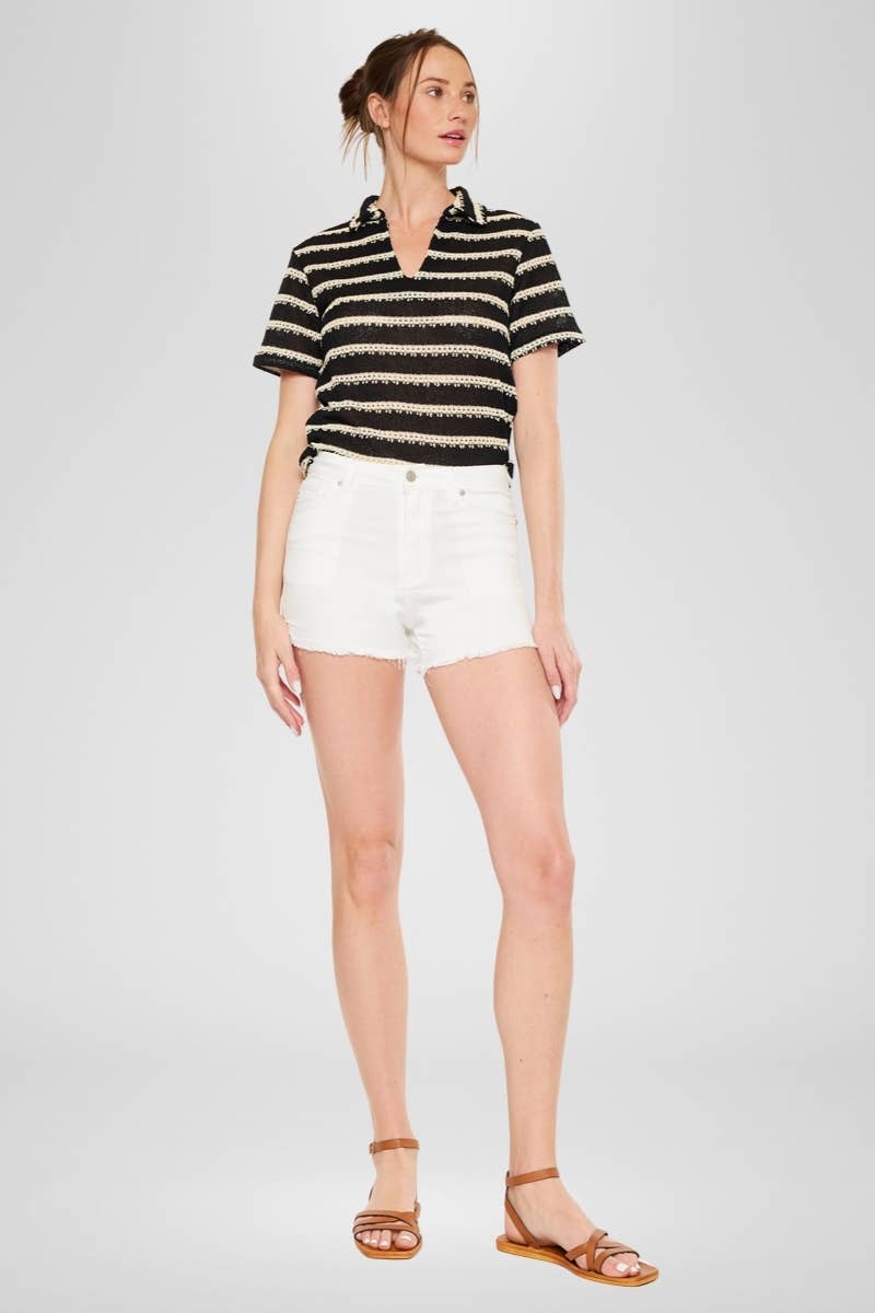 Kan Can White Shorts