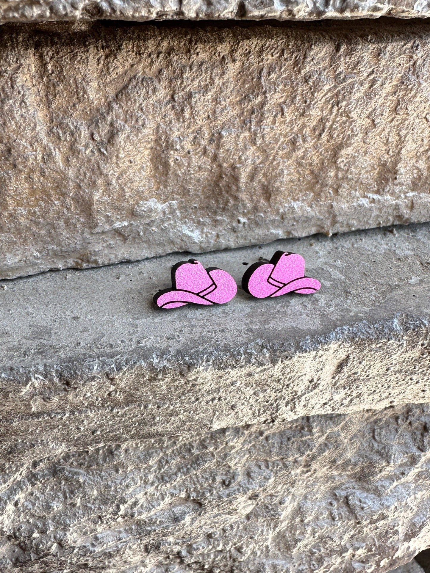 Pink Cowboy Hat Stud