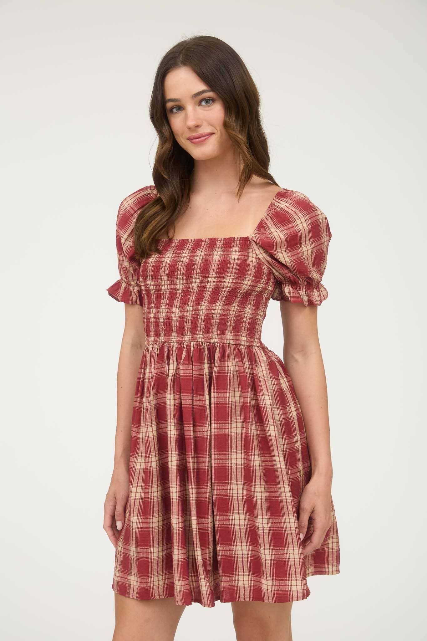 Crimson Cottage Dress