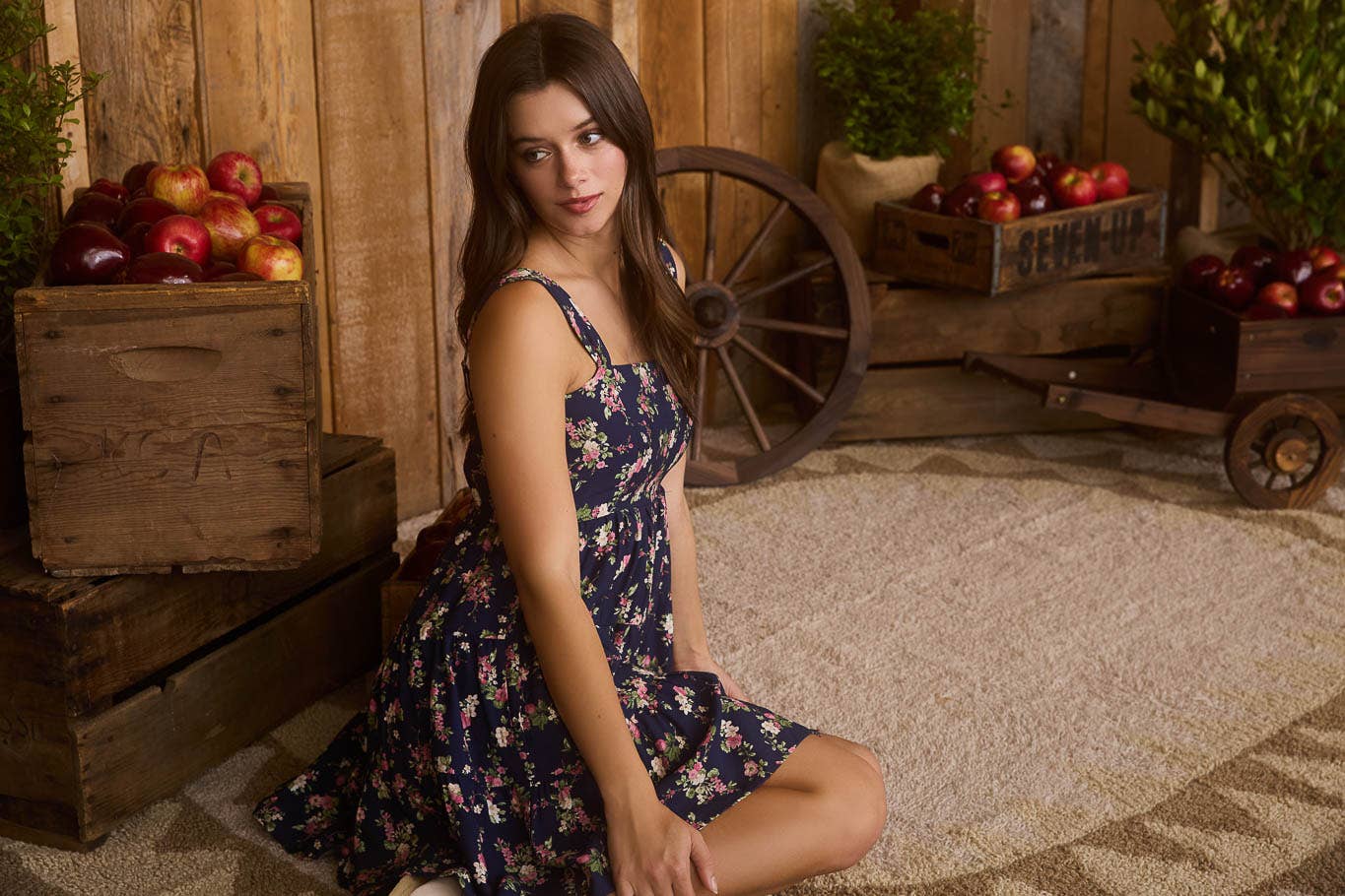 Starry Petal Sun Dress