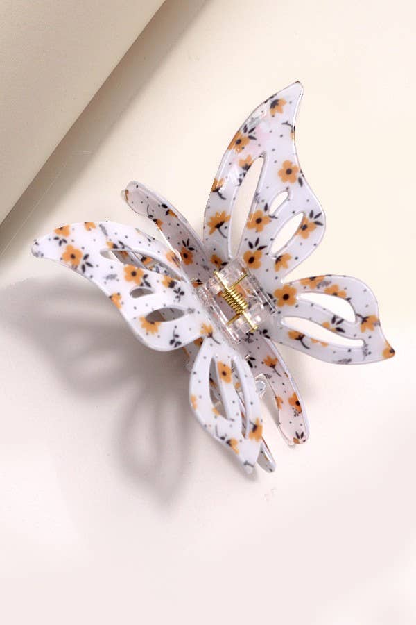 Jumbo Butterfly Bloom Claw Clip