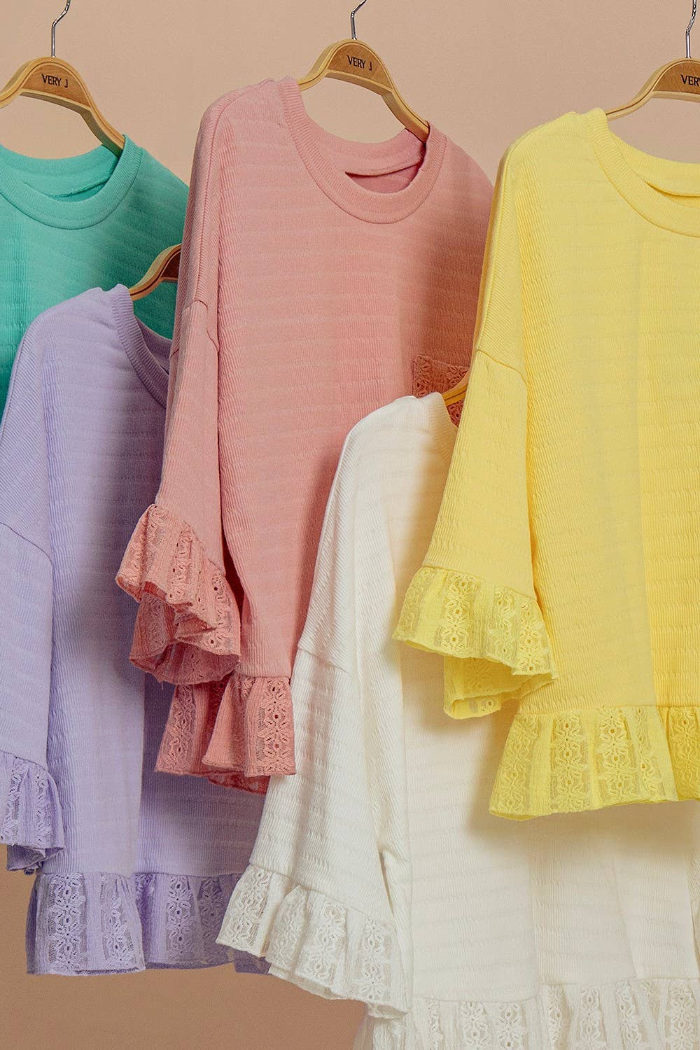 Soft Bloom Ruffle Sleeve Top