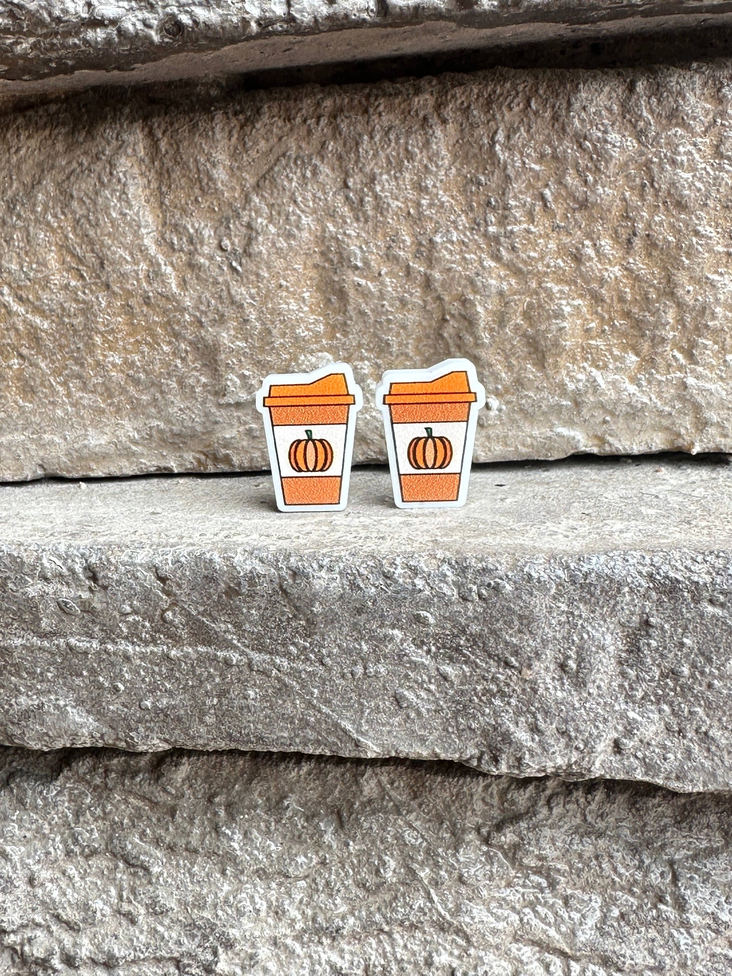 Pumpkin Coffee Studs