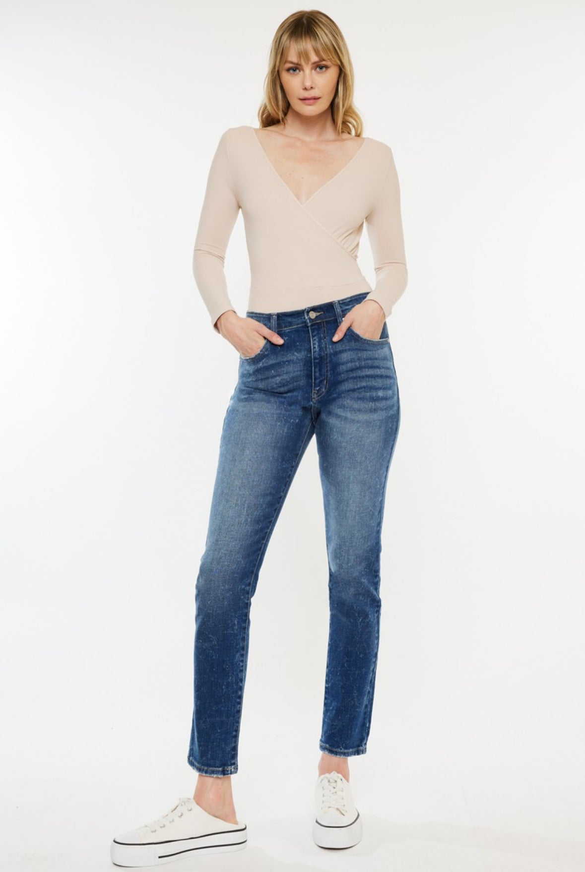 High Rise Cigarette Kan Can Jeans