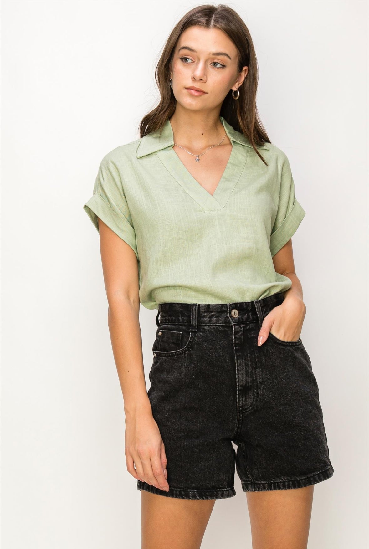 Clover Henley Top
