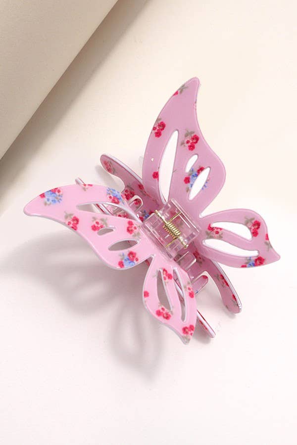 Jumbo Butterfly Bloom Claw Clip