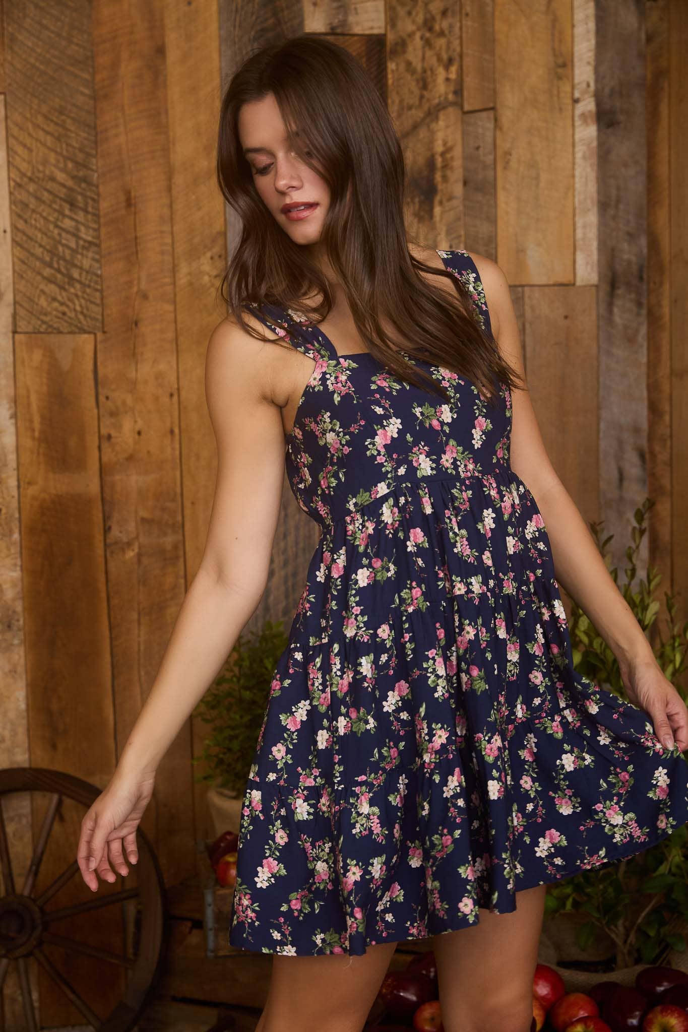 Starry Petal Sun Dress