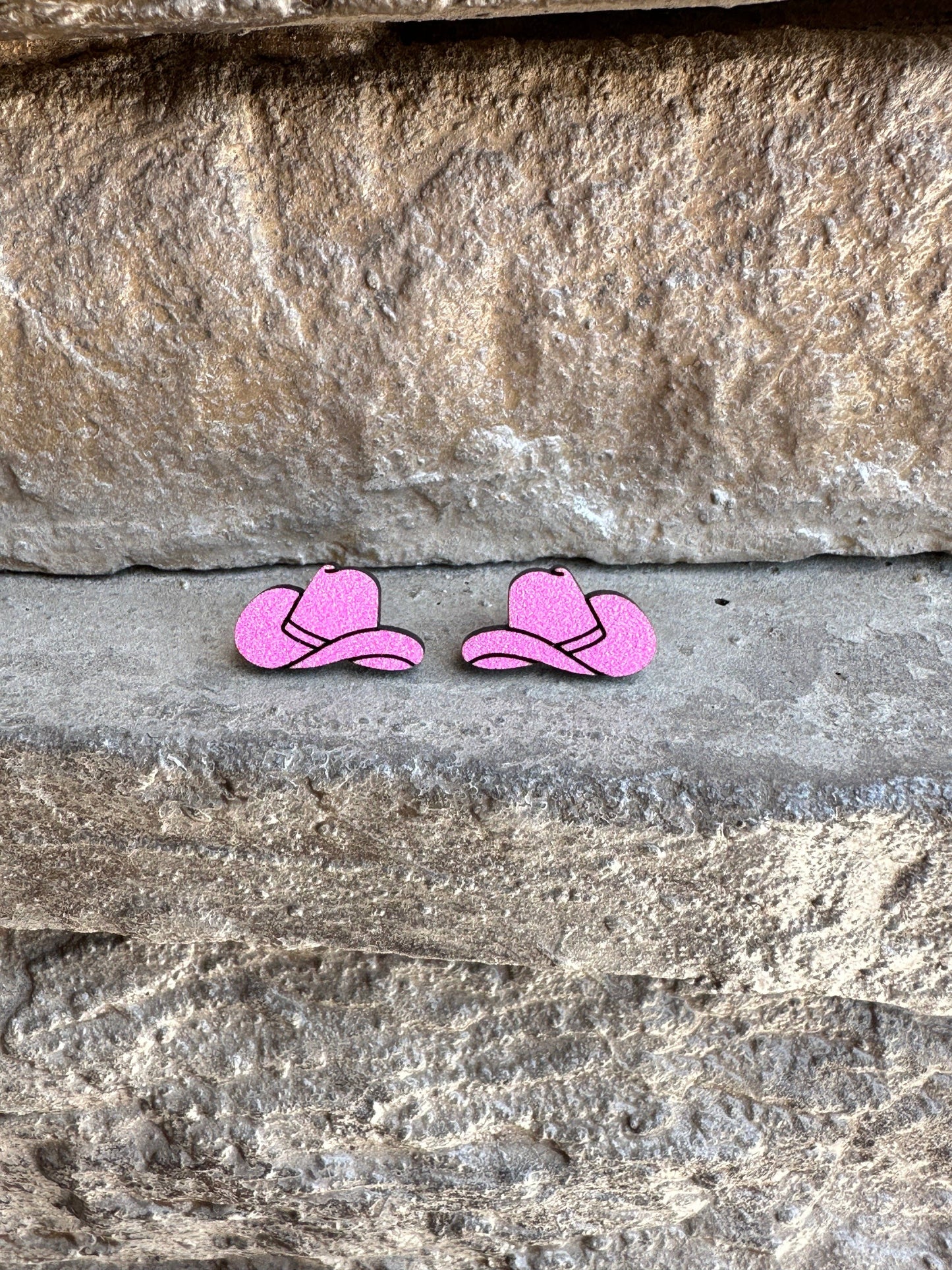 Pink Cowboy Hat Stud