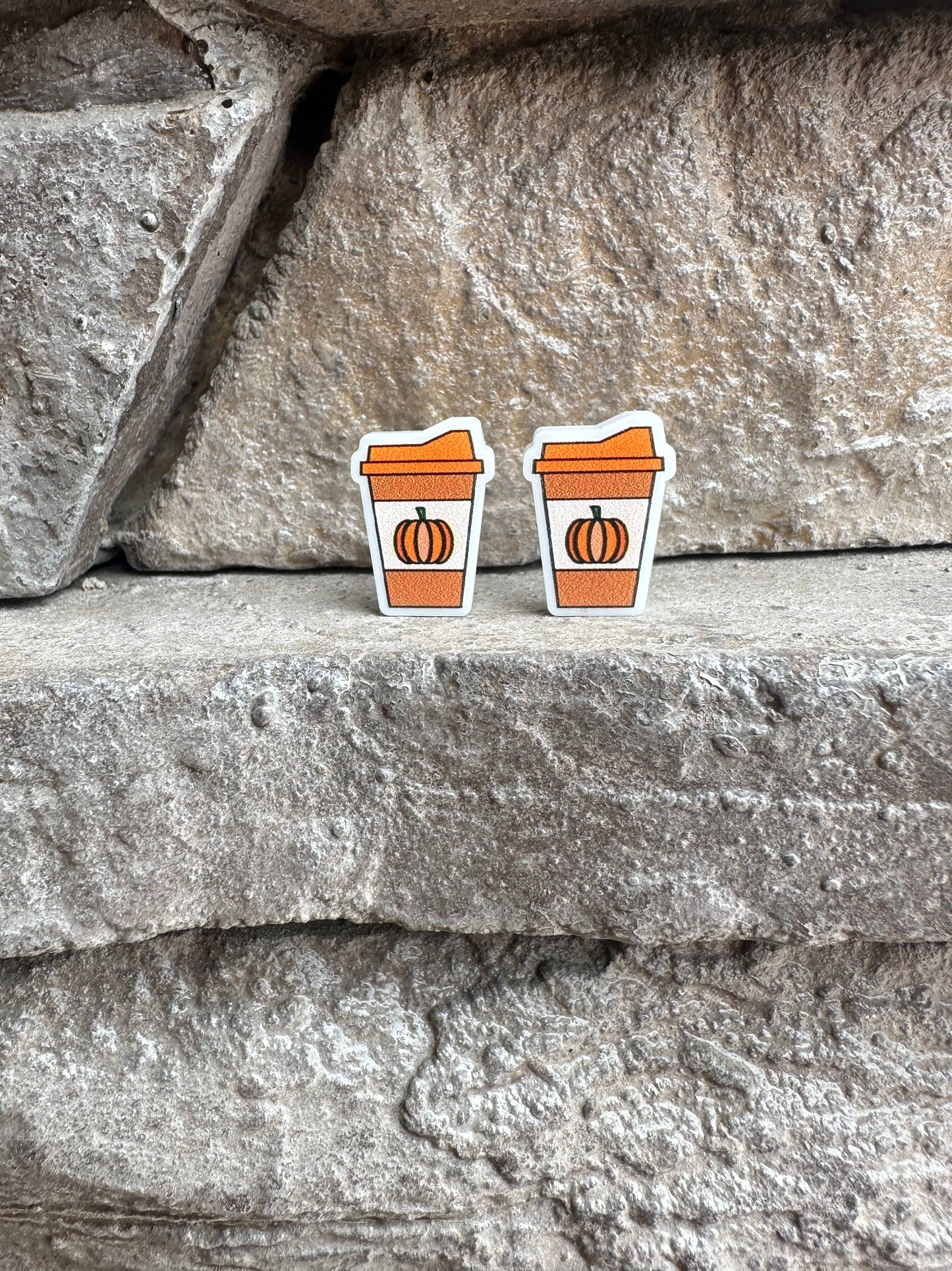 Pumpkin Coffee Studs