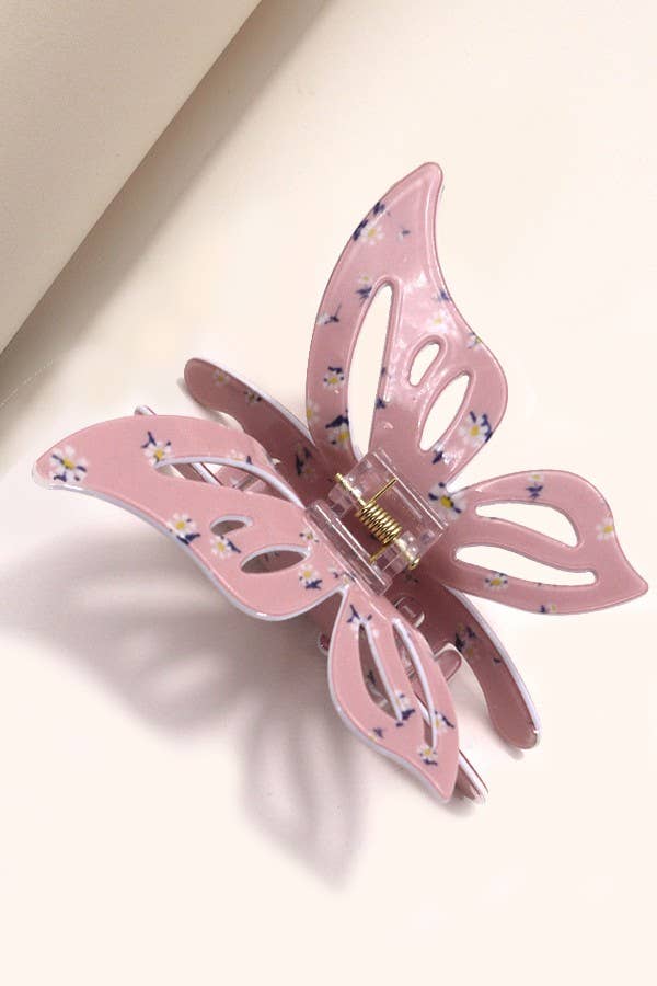 Jumbo Butterfly Bloom Claw Clip