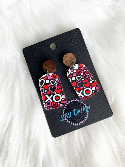 Valentines Day Dangle Earrings