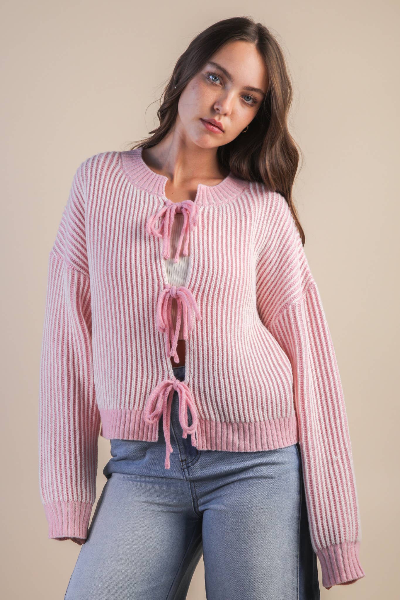 Pink Frost Cardigan