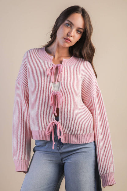 Pink Frost Cardigan