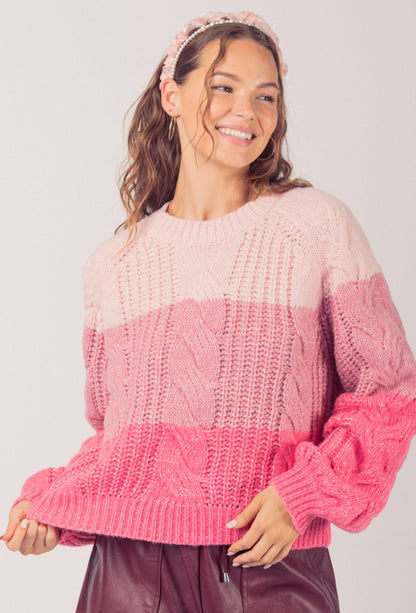 Cotton Candy Kiss Sweater