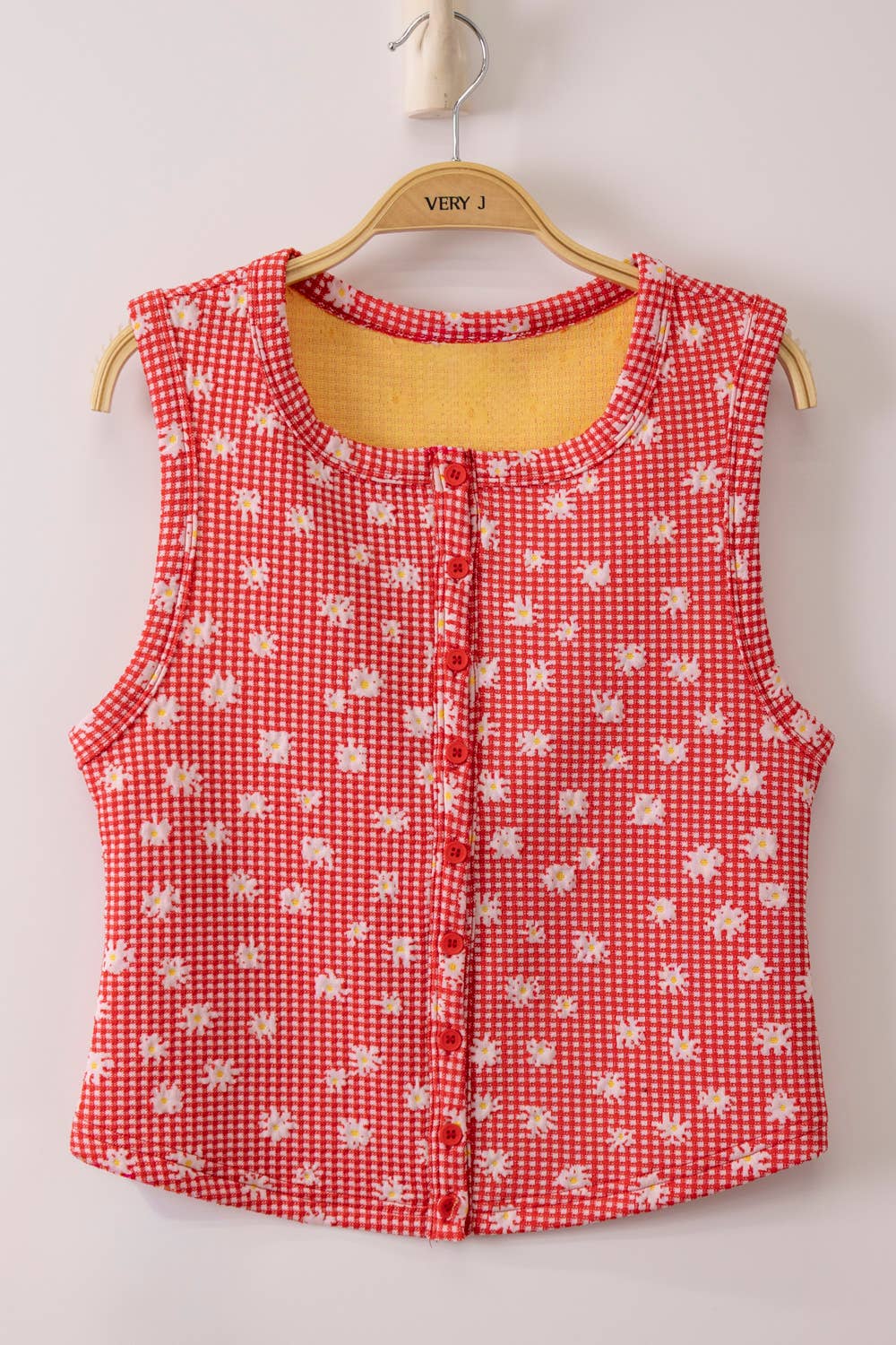 Daisy Lane Button Tank Top