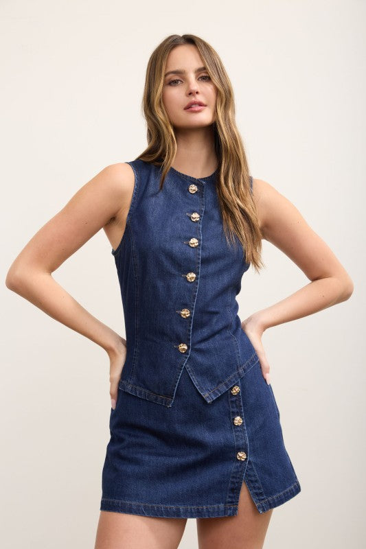 Big Sky Denim Skort