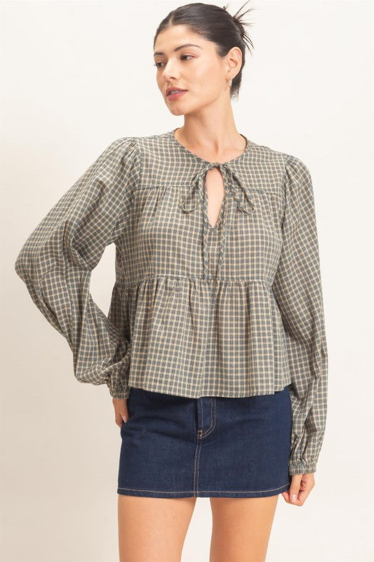 Farmstand Plaid Top