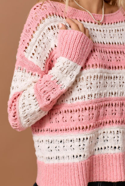 Sweetheart Striped Sweater