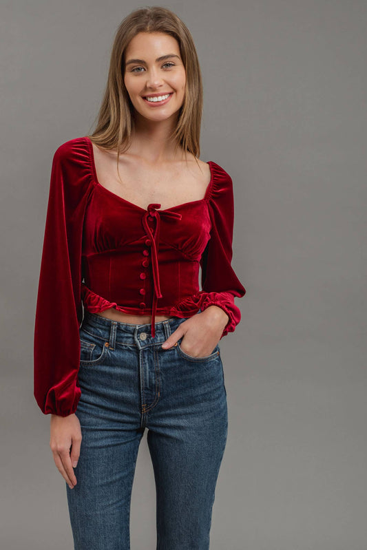 Cabernet Charm Top