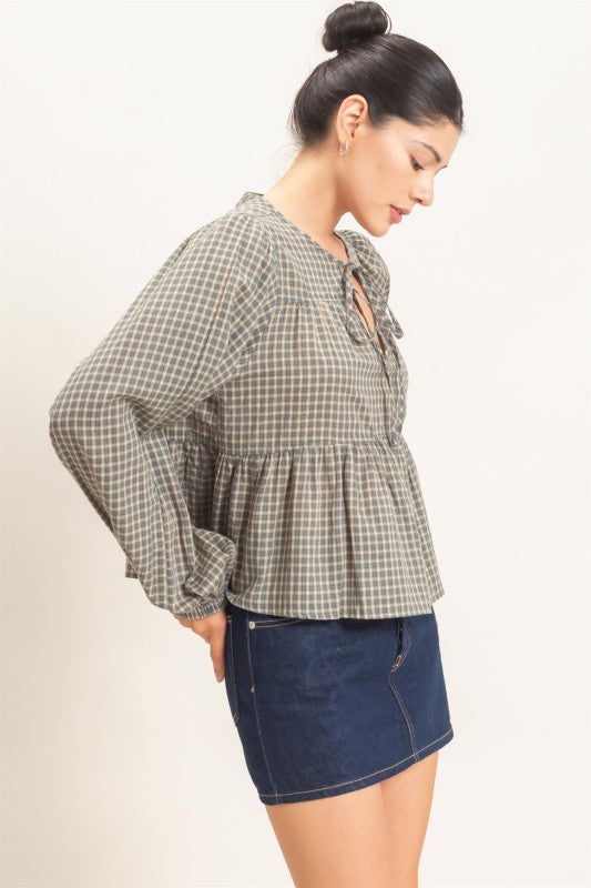 Farmstand Plaid Top