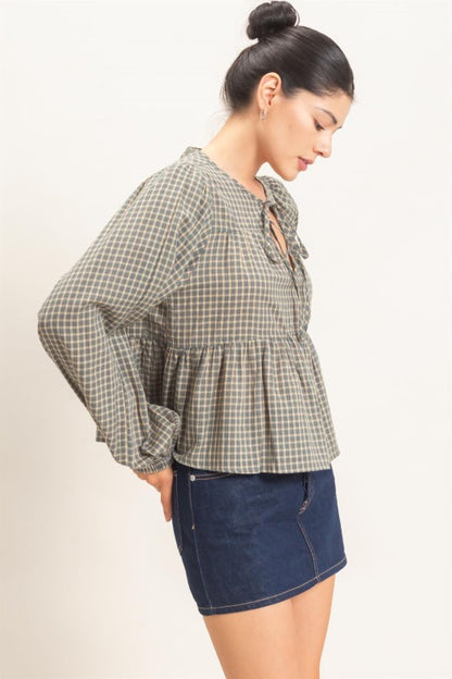 Farmstand Plaid Top