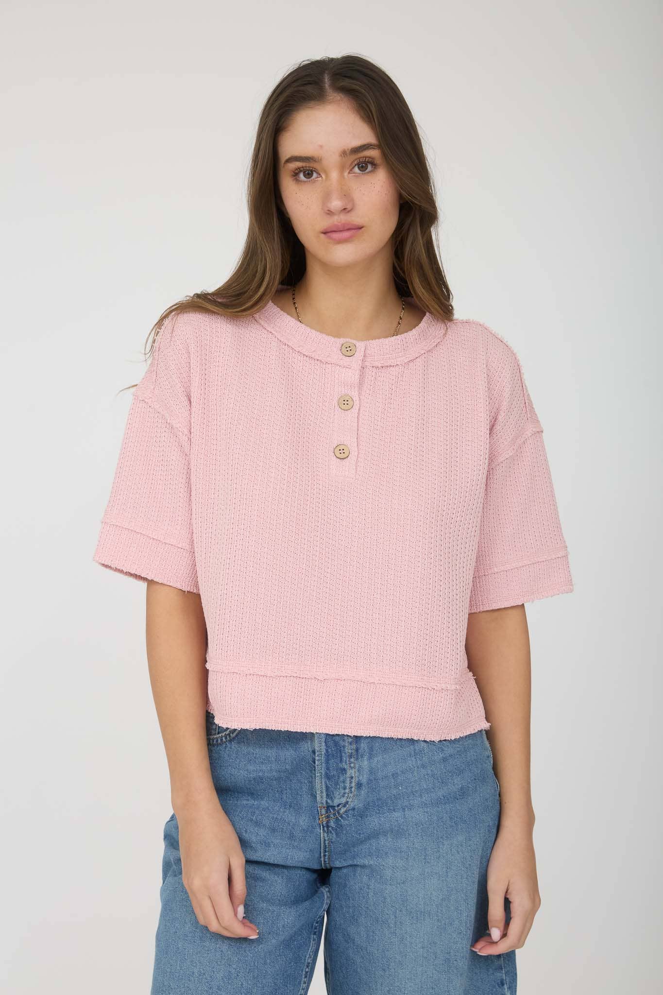 Blush Basics Henley