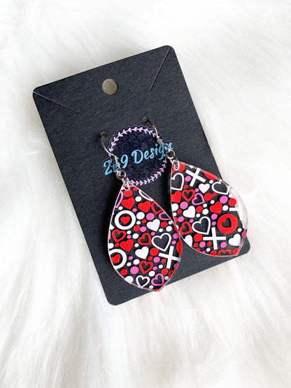 Valentines Day Dangle Earrings