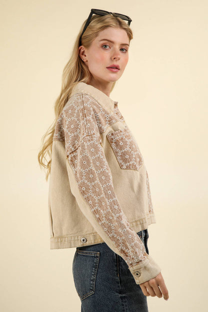 Desert Rose Denim Jacket