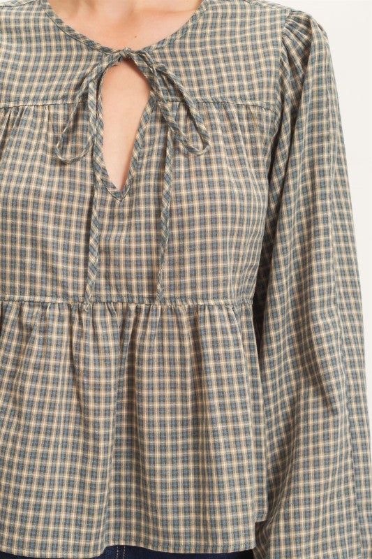 Farmstand Plaid Top