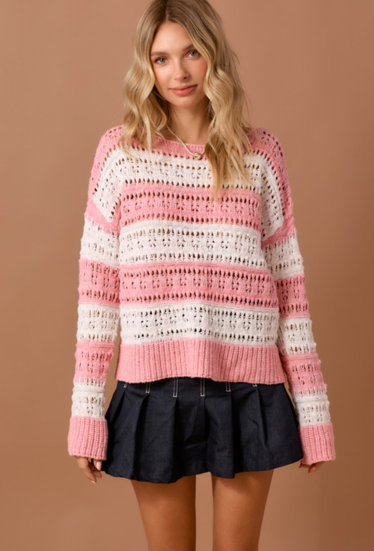 Sweetheart Striped Sweater