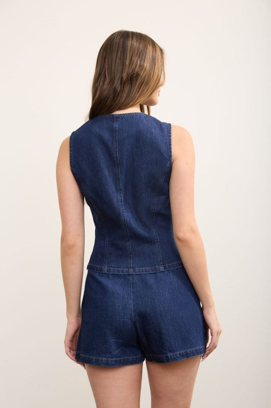 Big Sky Denim Skort