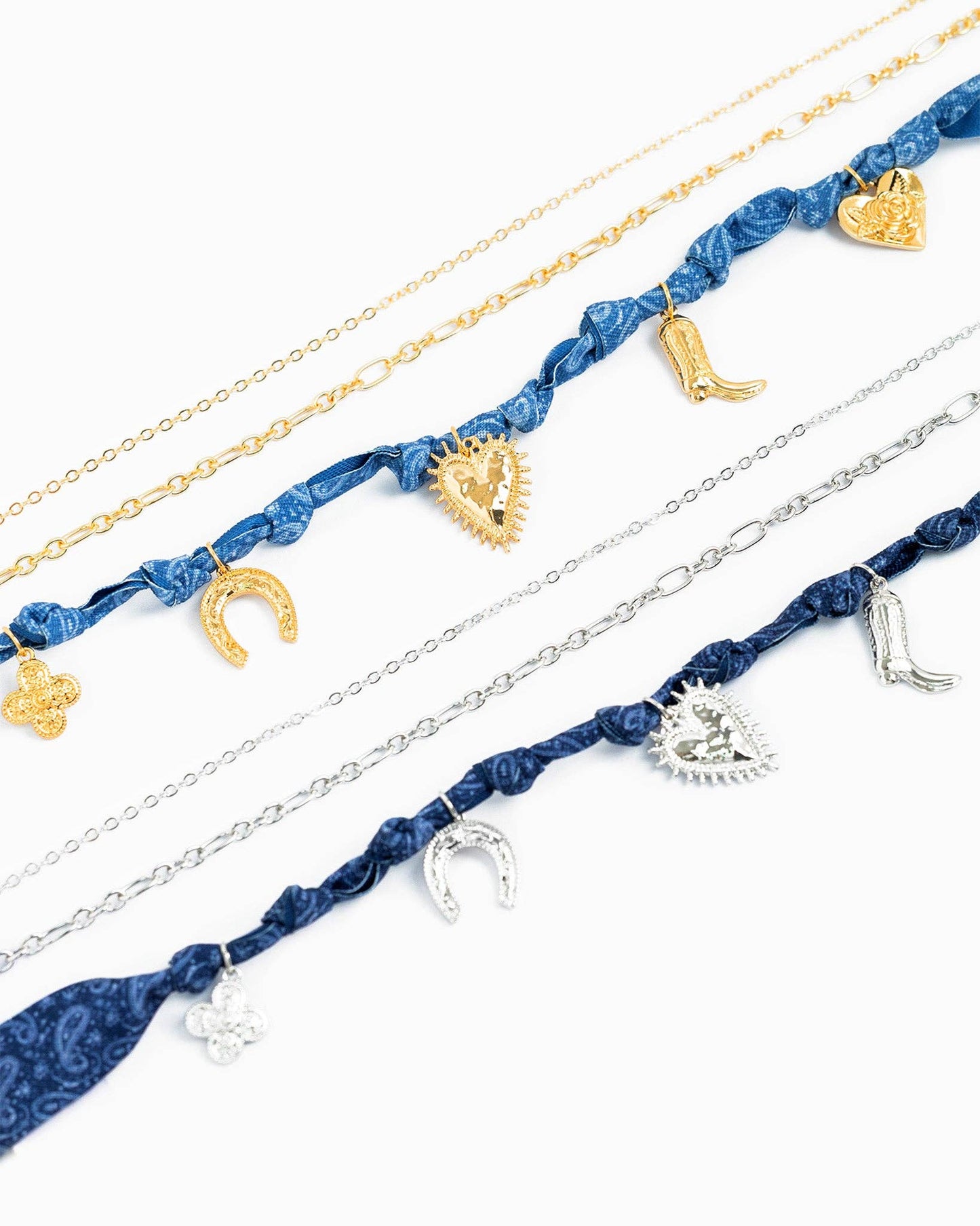 Rodeo Queen Charm Necklace: Silver