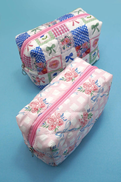 Quilted Cosmetic Bag