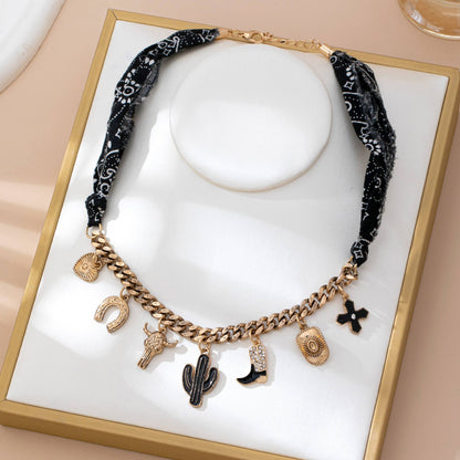 Western Scarf Necklace