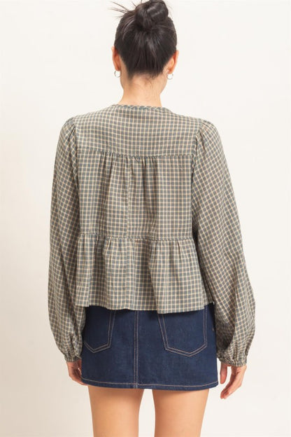 Farmstand Plaid Top