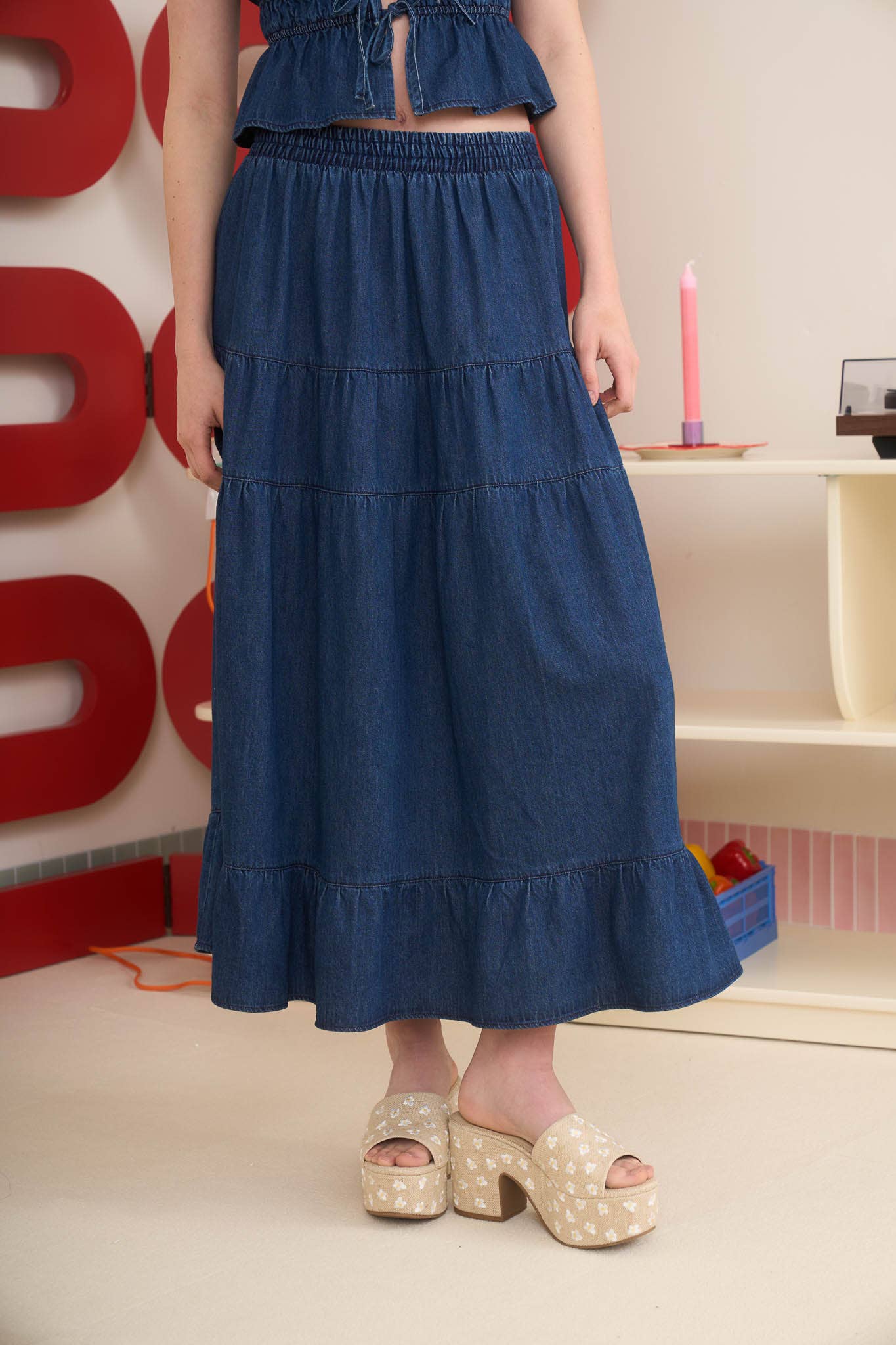 Boot Scootin’ Blues Skirt