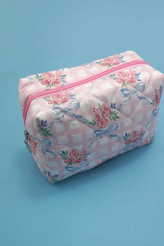 Quilted Cosmetic Bag