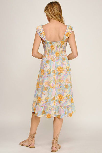Sunset Petals Midi