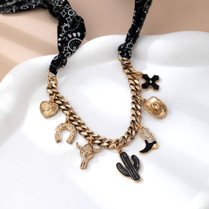 Western Scarf Necklace