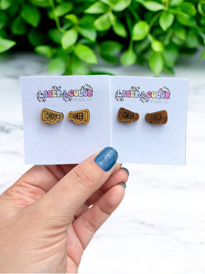 Cheer Megaphone Studs