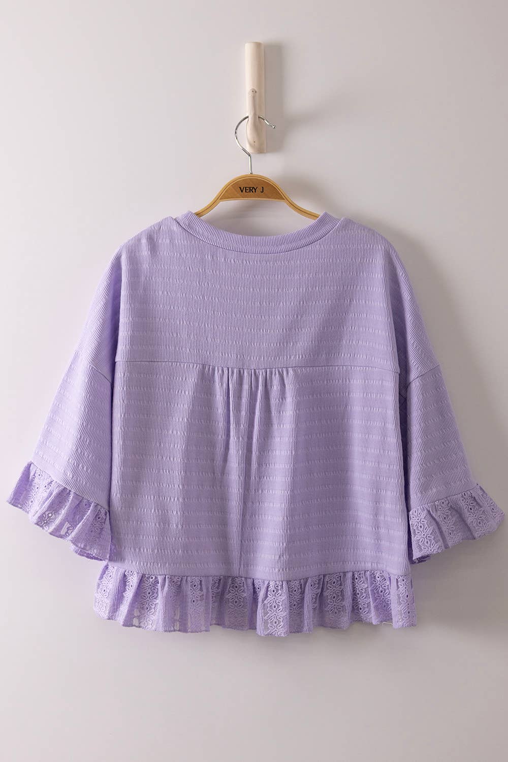 Soft Bloom Ruffle Sleeve Top