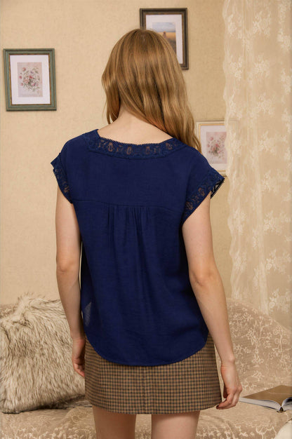 Blue Ribbon Top