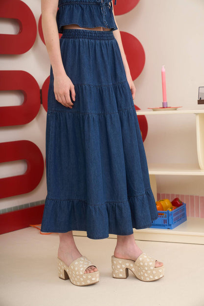 Boot Scootin’ Blues Skirt