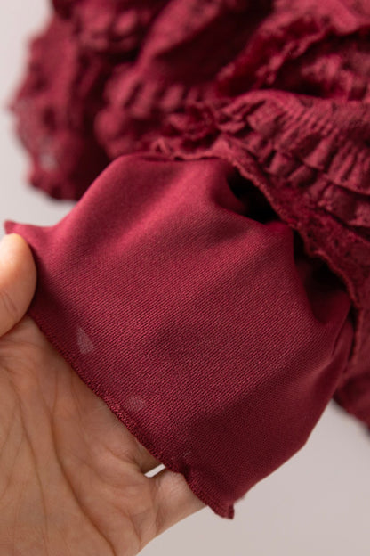 Bordeaux Lace Dress