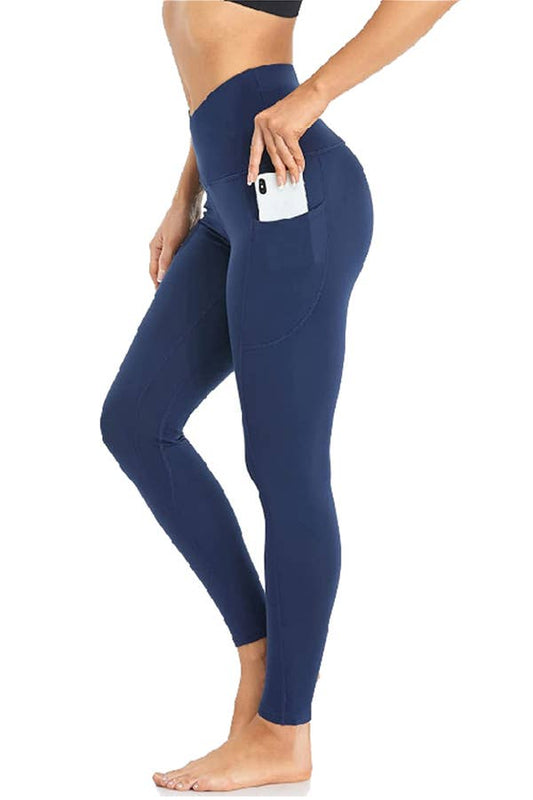 Navy Cross Waist Band Leggings