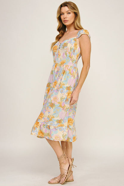 Sunset Petals Midi