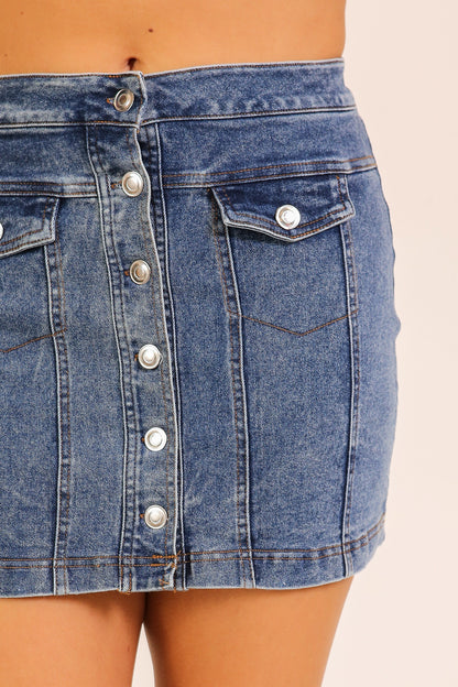 High Horse Denim Skirt