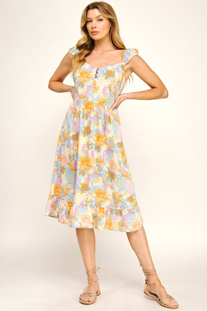 Sunset Petals Midi
