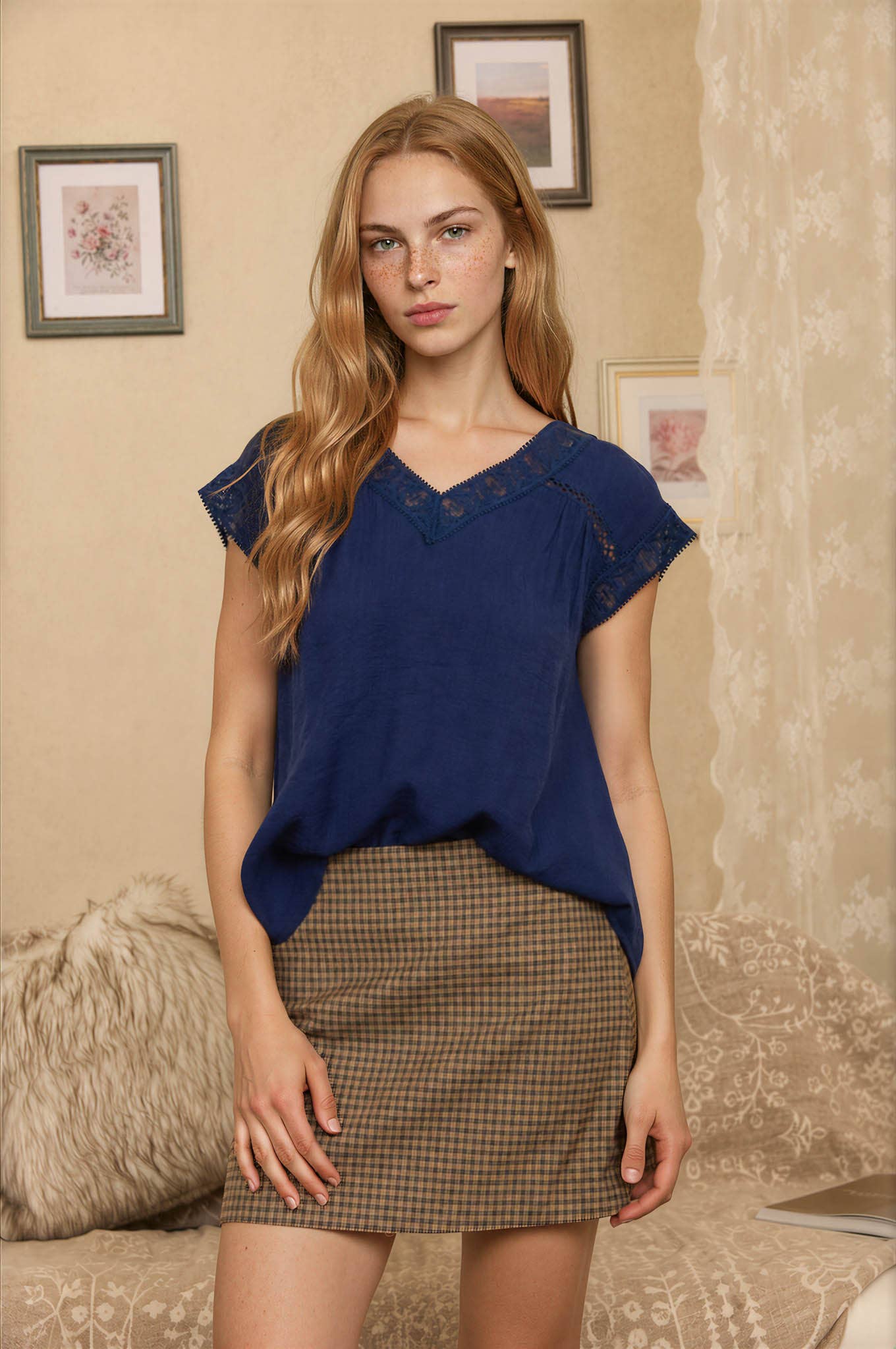 Blue Ribbon Top